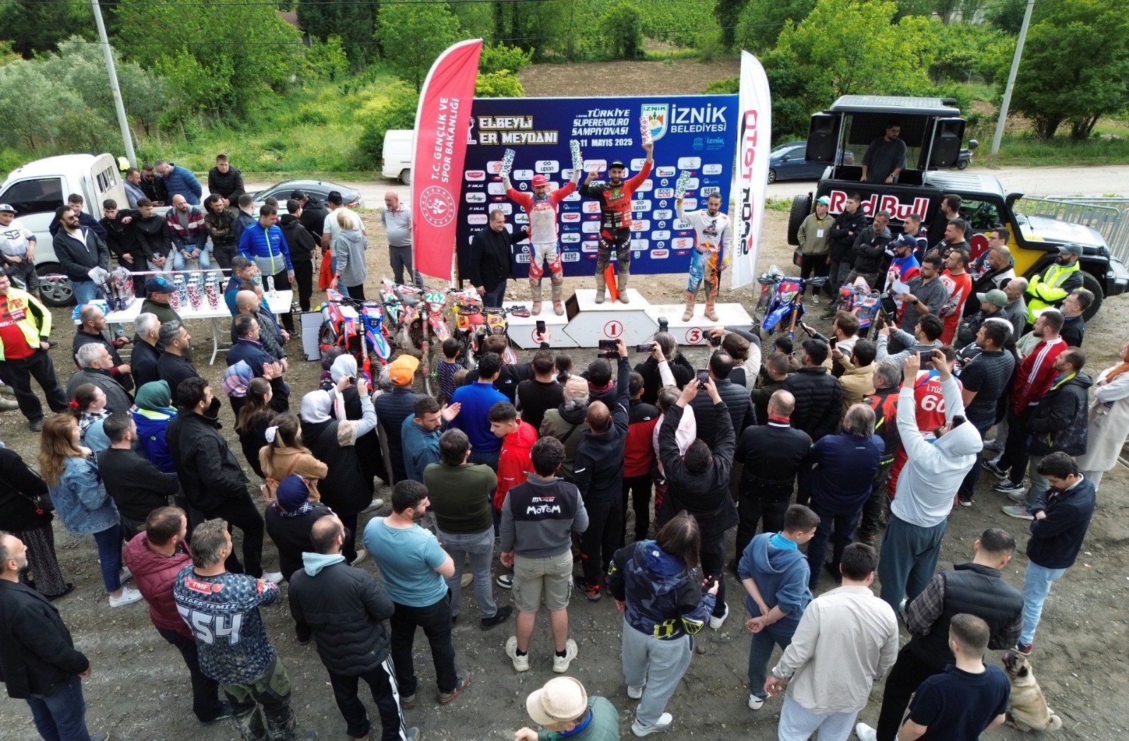 İznik'te Enduro kupaları sahiplerini buldu