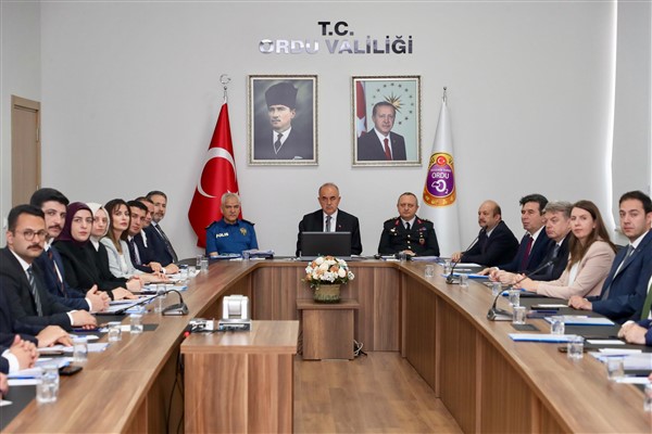 Ordu'da Mayıs Ayı İl Güvenlik ve Asayiş Koordinasyon toplantısı yapıldı