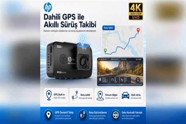 HP P70 4K araç içi kamera EVOFONE güvencesiyle satışta<