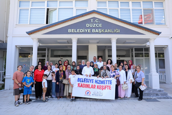 Düzce’de kadınlar belediye projelerini yerinde inceledi