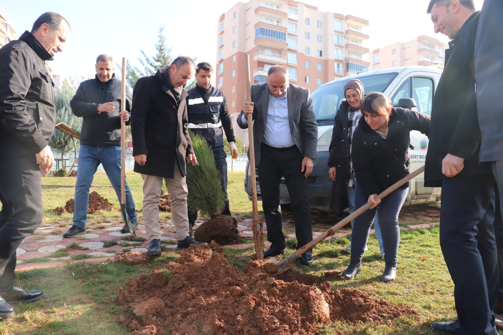 Siirt Belediyesinden ağaçlandırma etkinliği