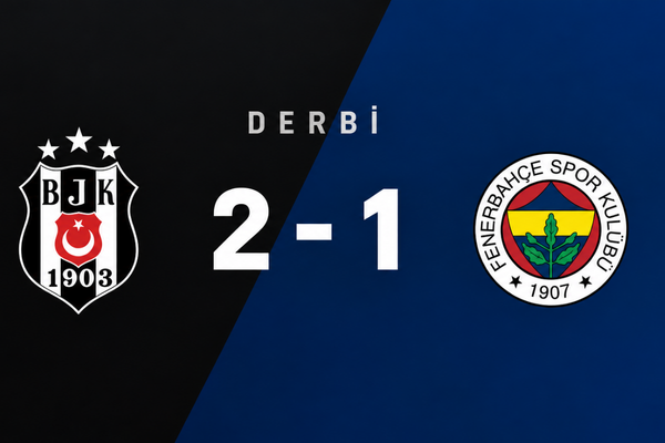 Beşiktaş derbide Fenerbahçe’yi 2-1 mağlup etti<
