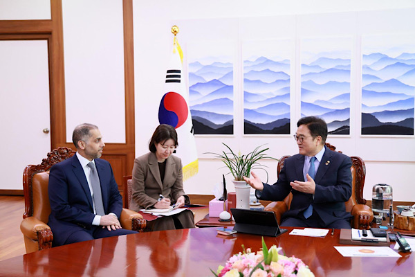 Al Hamar, Güney Kore Ulusal Meclisi Başkanı Won’la görüştü<