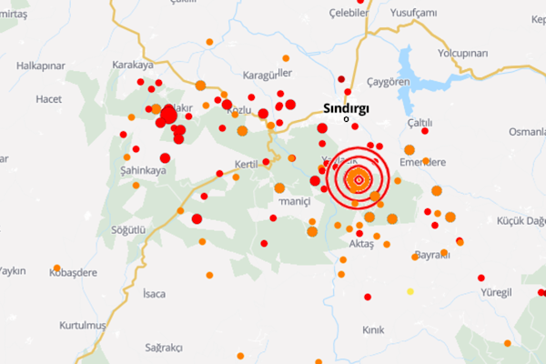 Balıkesir'de 5.1  büyüklüğünde deprem