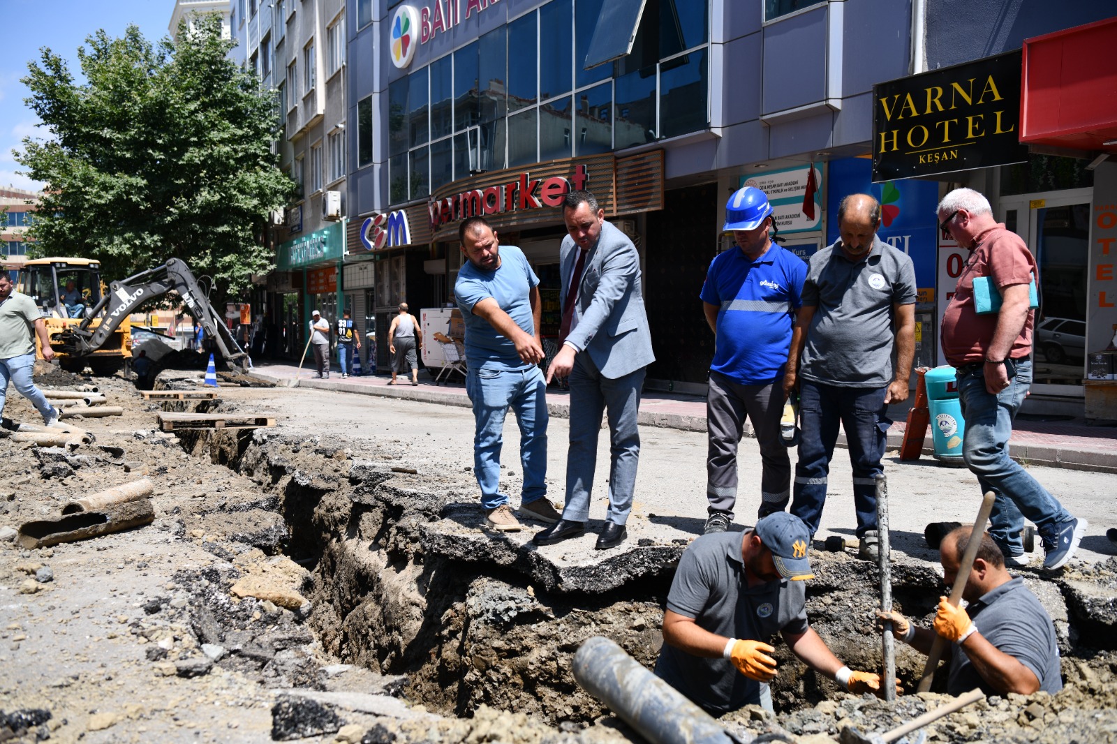 Keşan Belediyesi'nden altyapı çalışması