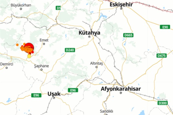 Kütahya’da 5.0 büyüklüğünde deprem