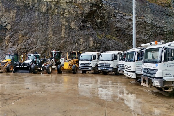 Giresun'da kar yağışı beklentisi dolayısıyla hazırlıklar artırıldı