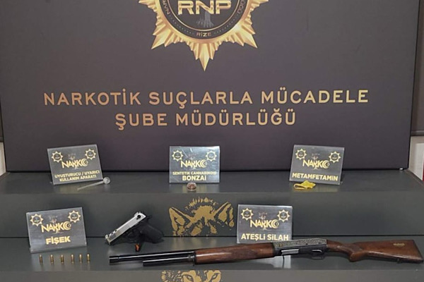 Rize’de uyuşturucu operasyonu<