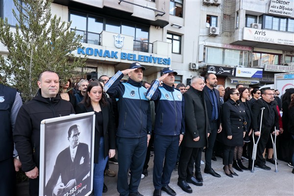 Konak Belediyesi personeli Atatürk’ü andı 