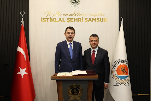 Başkan Doğan, Bakan Kurum’u makamında ağırladı<