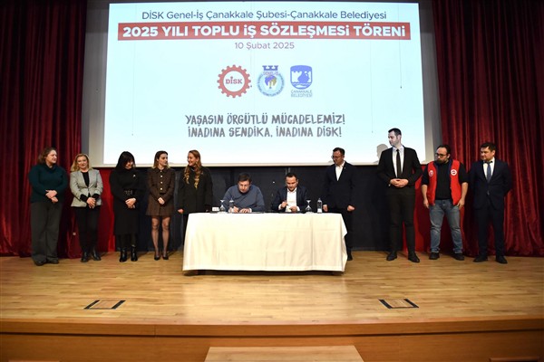 Çanakkale Belediyesi ve Genel İş Sendikası Toplu İş Sözleşmesi imzaladı