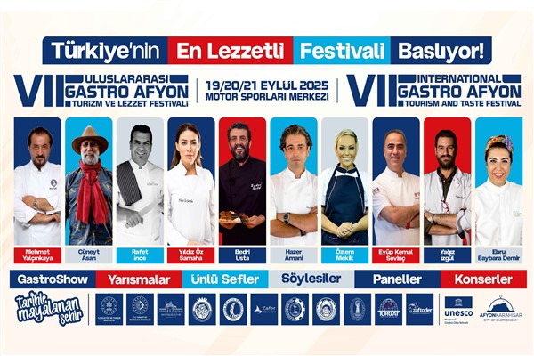 7. Uluslararası Gastro Afyon Turizm ve Lezzet Festivali başlıyor<