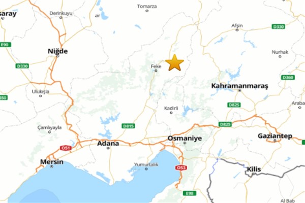Adana'da deprem