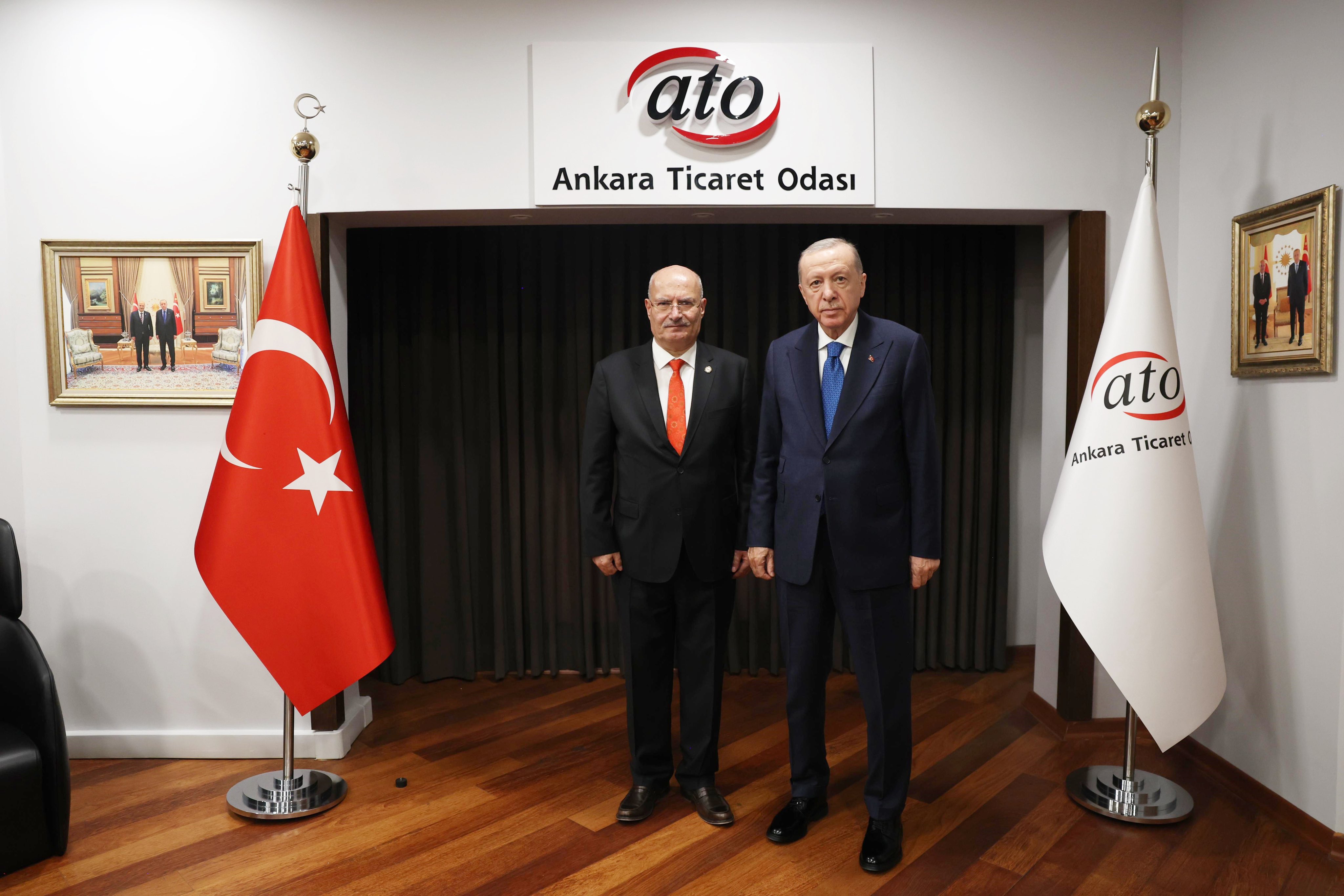 Cumhurbaşkanı Erdoğan'dan ATO'ya ziyaret