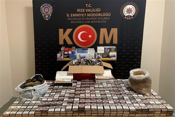 Rize'de kaçakçılık operasyonu