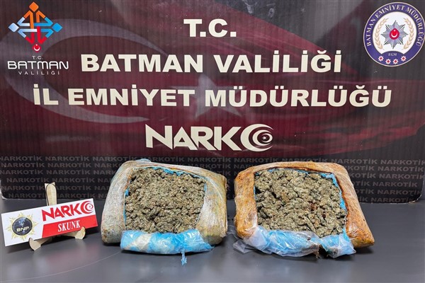 Batman'da 2 kilo 500 gram skunk ele geçirildi