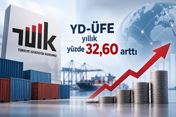 TÜİK- YD-ÜFE yıllık yüzde 32,60 arttı<