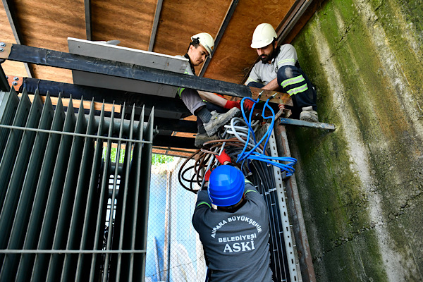 ASKİ, elektrik kesintisi kaynaklı arızaya müdahale etti<