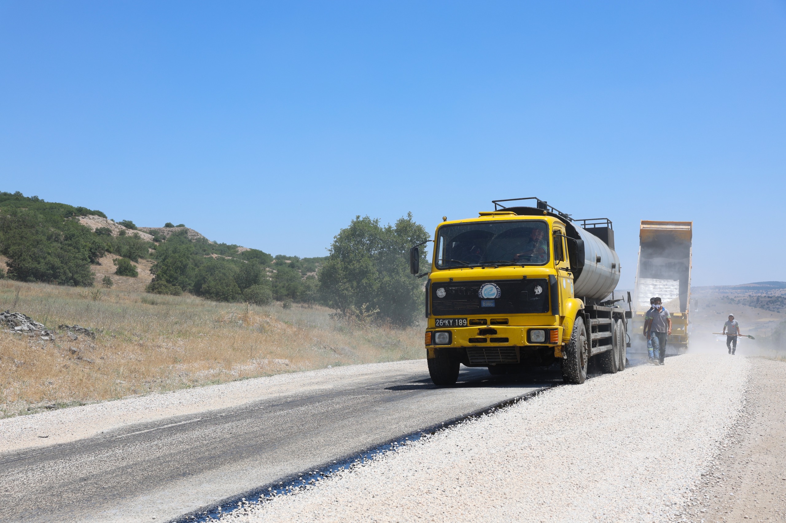 Eskişehir'de sathi kaplama çalışmaları tamamlandı<