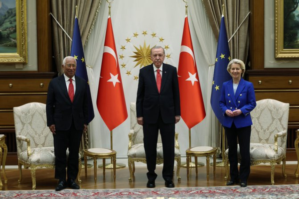 Cumhurbaşkanı Erdoğan, Von der Leyen ve Costa'yı kabul etti