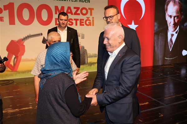 Bursa Büyükşehir Belediyesi’nden üreticiye mazot desteği<
