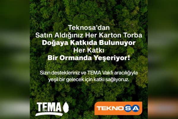 Teknosa’nın karton torbaları ormana dönüşüyor<