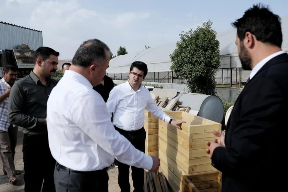 Mardin Büyükşehir Belediyesi'nden fidanlık tesisine ziyaret