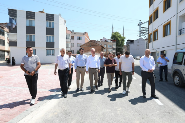 Taban, Mesudiye Mahallesi'ndeki yol çalışmalarını inceledi