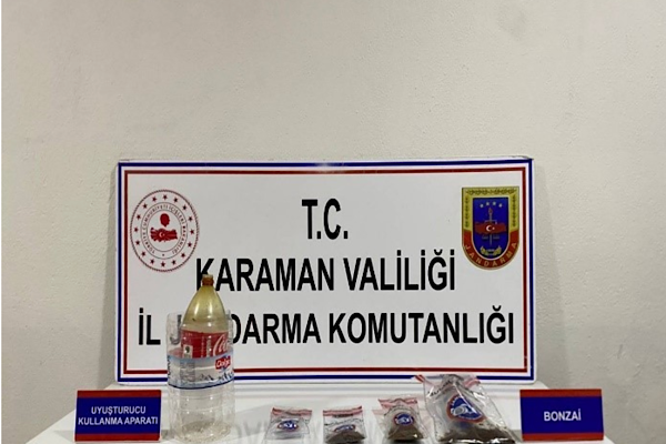 Karaman’da Jandarma ekiplerinden asayiş ve narkotik denetimi