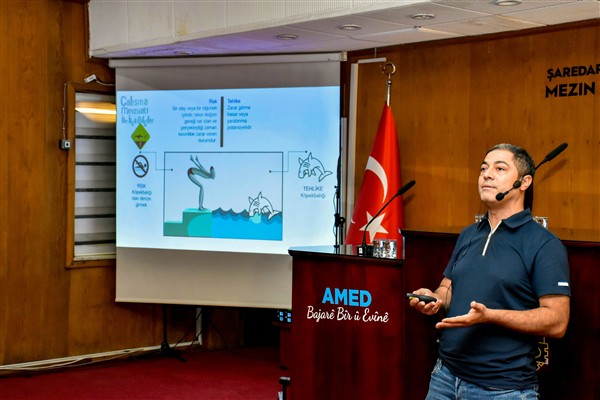 Diyarbakır’da stajyer öğrencilere iş sağlığı ve güvenliği eğitimi 