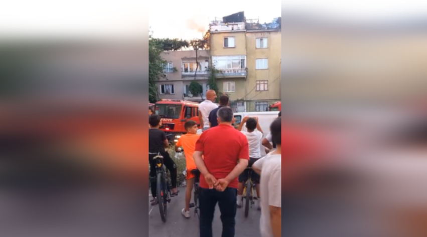 Yıldırım'da bir apartmanda yangın çıktı