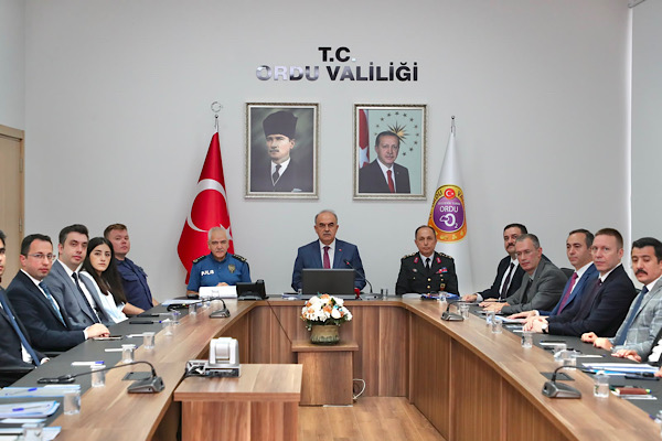 Ordu'da eylül ayı güvenlik ve asayiş toplantısı yapıldı<