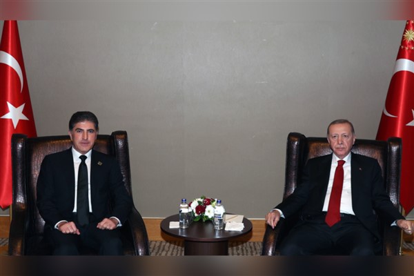 Cumhurbaşkanı Erdoğan, Irak Kürt Bölgesel Yönetimi Başkanı Barzani’yi kabul etti