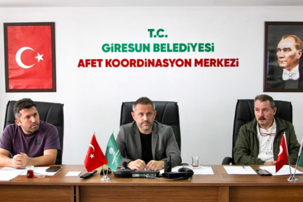 Giresun'da Afet Risk Yönetimi ve Hazırlık Toplantısı gerçekleştirildi<