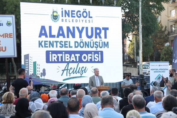 İnegöl’de Alanyurt Kentsel Dönüşüm Projesi için saha çalışmaları hızlandı