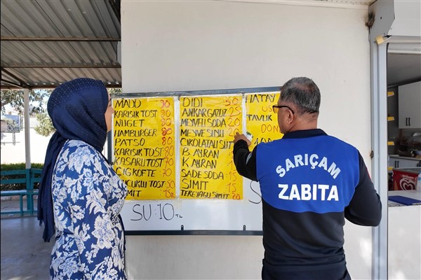 Sarıçam'da okul kantinlerine denetim