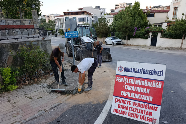 Orhangazi’de kaldırım yenileme ve sıcak asfalt çalışmaları başlıyor<