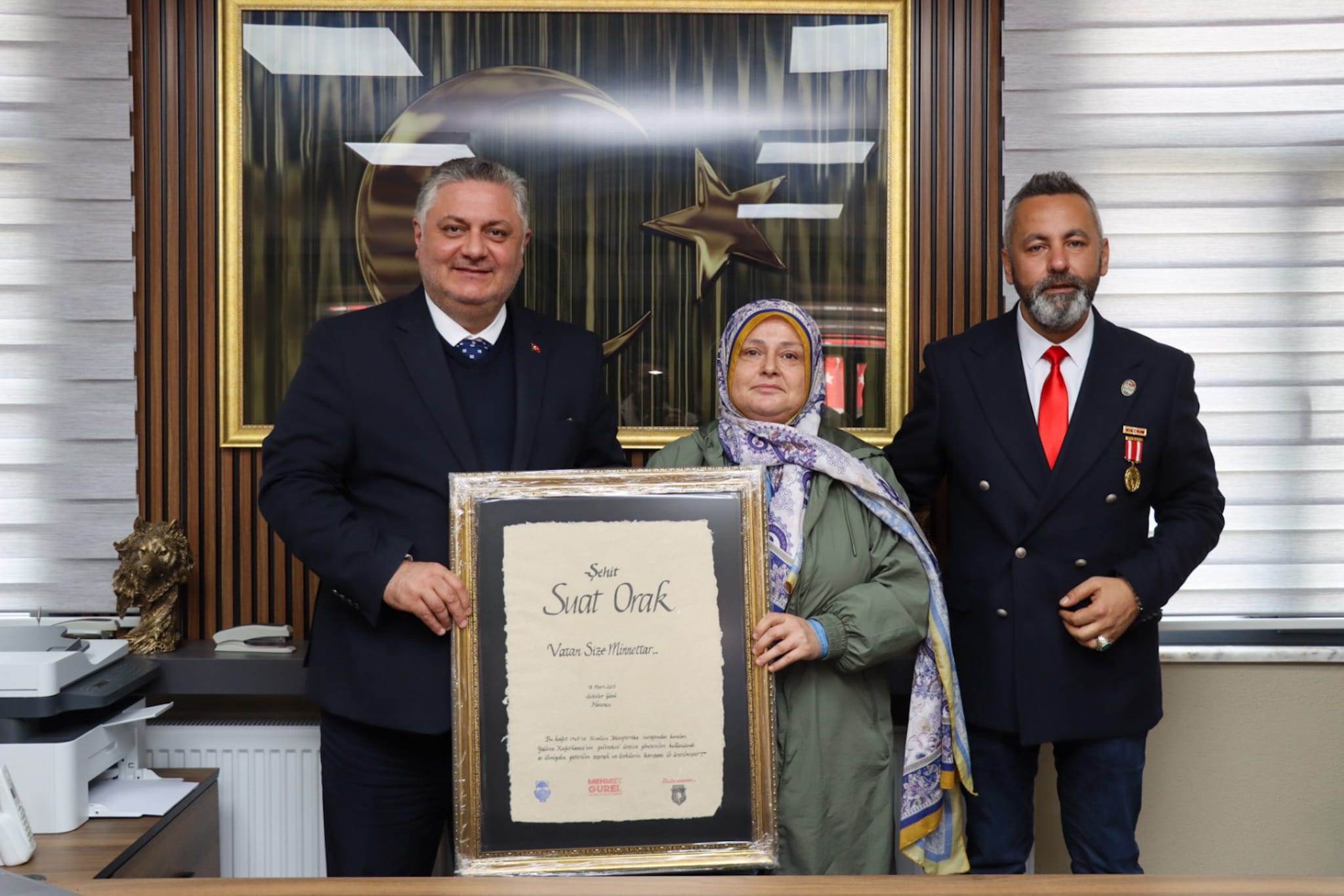 Başkan Gürel'den şehit ailelerine ziyaret<