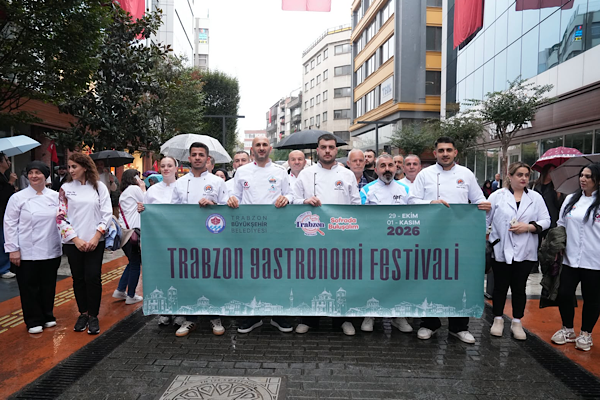  Trabzon Gastronomi Festivali öncesinde kortej yürüyüşü düzenlendi<