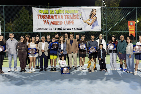 16’ncı Amed Cup Tenis Turnuvası’nda 354 sporcu mücadele etti<