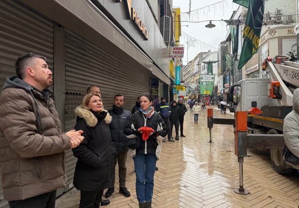 Başkan Hürriyet, Fethiye Caddesi’ndeki hazırlıkları inceledi<