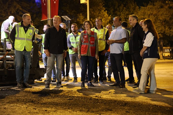 Başkan Ünlüce, yol çalışmalarını yerinde inceledi