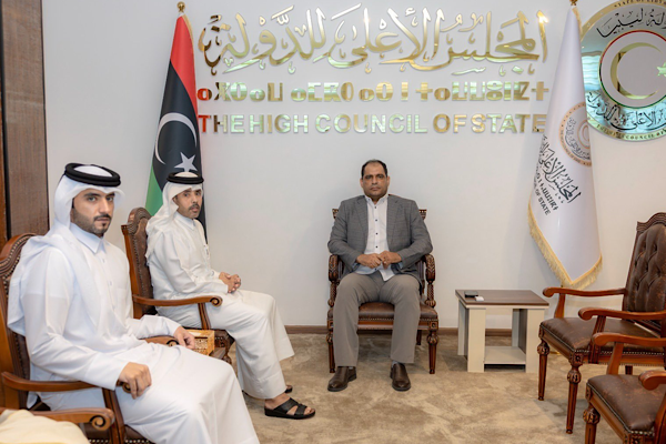 Libya Yüksek Devlet Konseyi Birinci Başkan Yardımcısı Katar Büyükelçisi ile görüştü