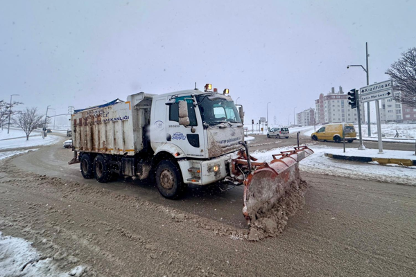 Gaziantep'te karla mücadele çalışmaları 