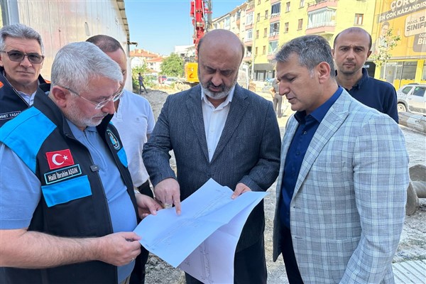 Çorum Albayrak Caddesi’nde çalışmalar başladı<