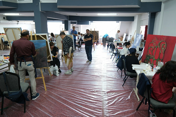 38. Uluslararası Çorum Hitit Fuar ve Festivali kapsamında sanat çalıştayı başladı<