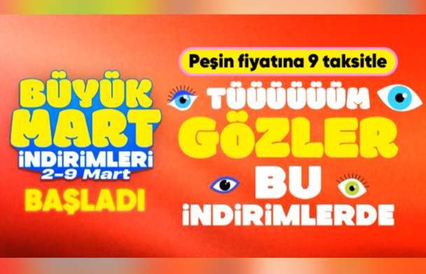 Hepsiburada’da Büyük Mart İndirimleri kampanyası başladı<