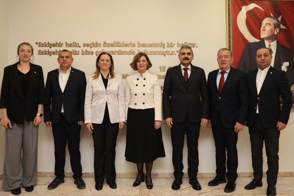 DİSk heyetinden Başkan Ünlüce'ye ziyaret<