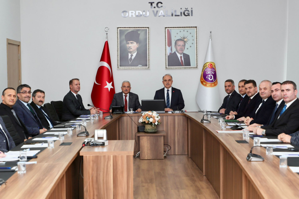 Vali Erol, SANTEK Toplantısı’na başkanlık eti<