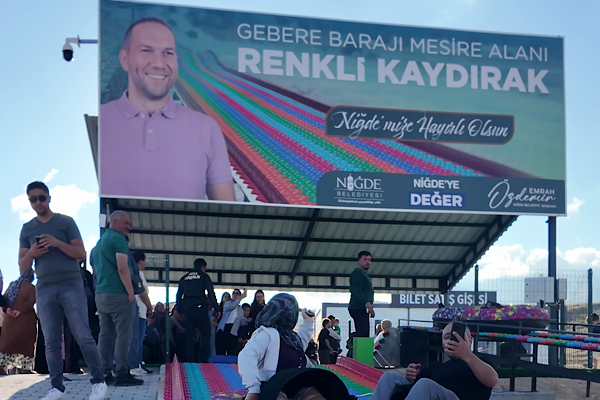  Niğde’de 280 metrelik kaydırak 24 günde 33 bin kişiyi ağırladı<